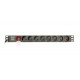 Gembird EG-PDU-014 unidad de distribución de energía (PDU) 8 salidas AC 1U Negro